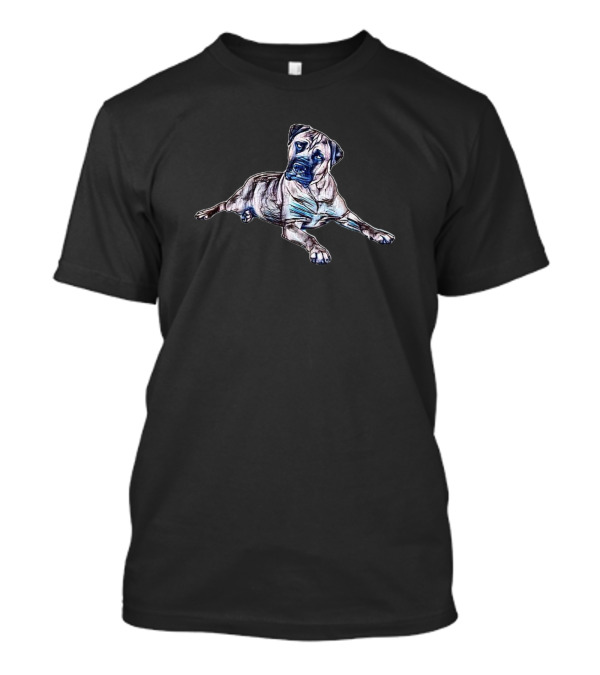 A Large Mastiff Dog Laying Down T-Shirt