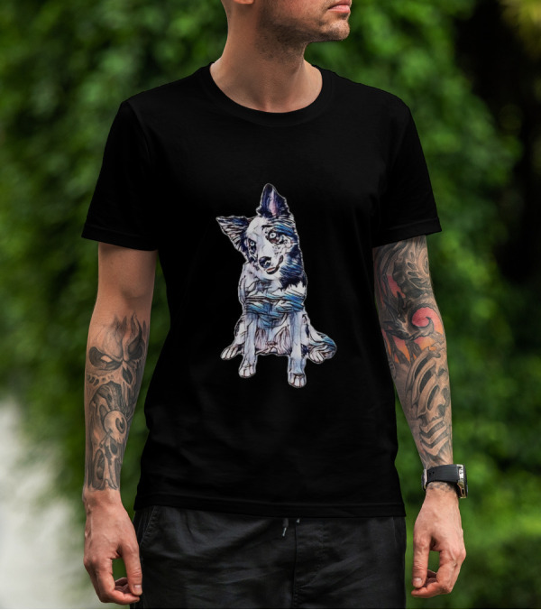 A Pretty Border Collie Dog Wian T-Shirt