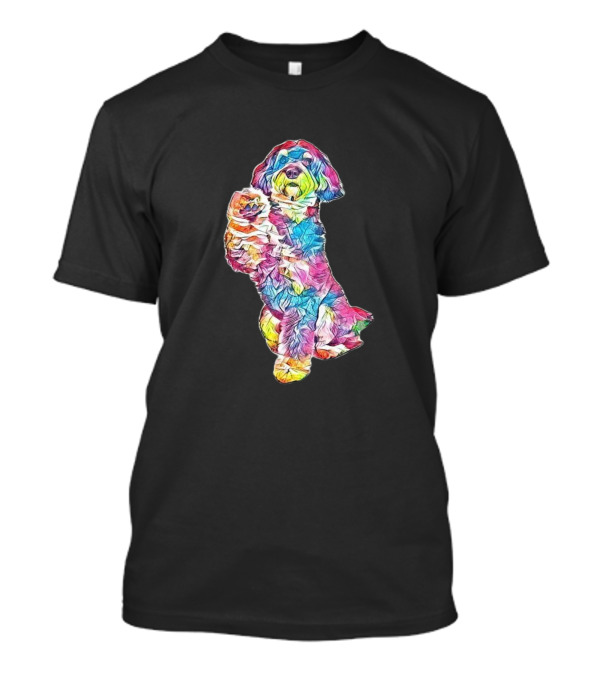 Adorable Colorful Poodle Mix Breed Dog T-Shirt