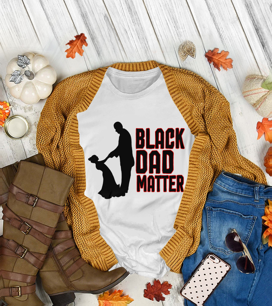 BLACK DAD MATTER Dance Silhouette Red T-Shirt