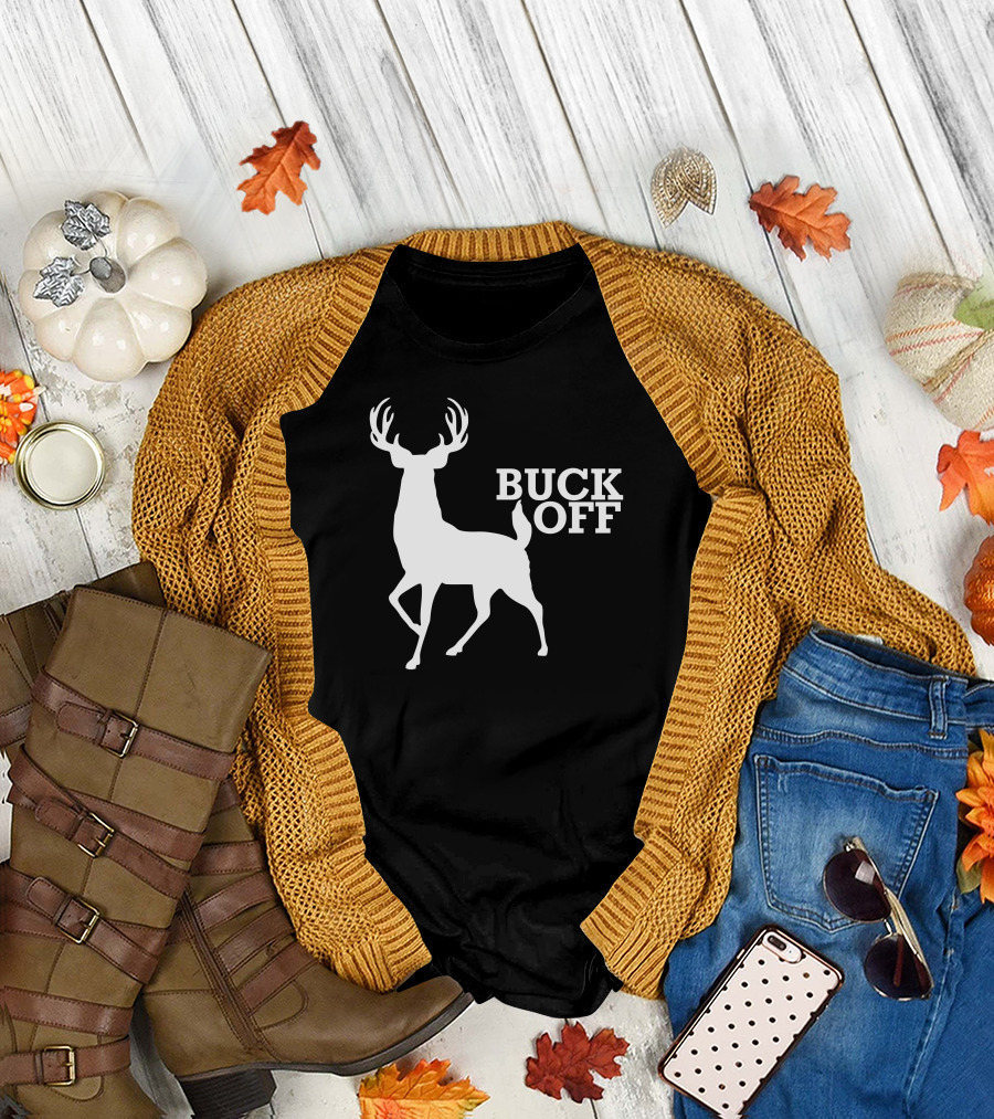 Buck Off White Deer T-Shirt