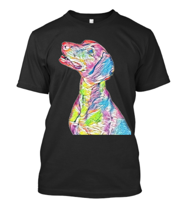 Colorful Side View Of A Vizsla T-Shirt