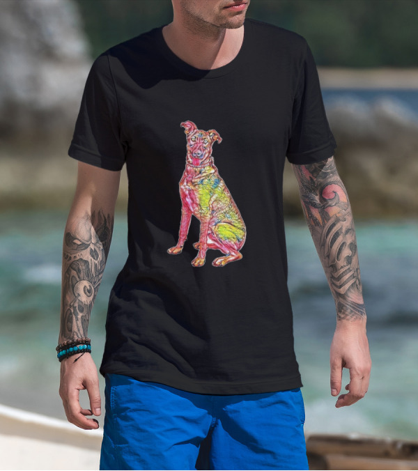 Colorful German Shepherd Mixed Breed T-Shirt