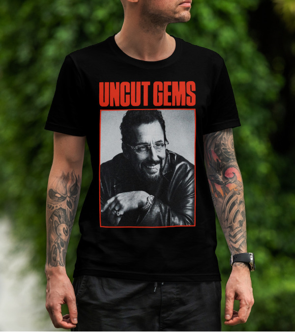 UNCUT GEMS Leather Jacket Smile T-Shirt