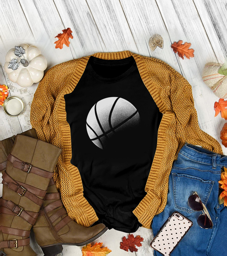 Black And White Basketball Is My Favorite Season Ball T-Shirt
