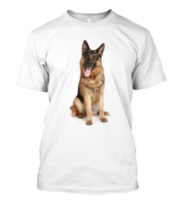 German Shepherd Puppy Playful Sitting Pose T-Shirt