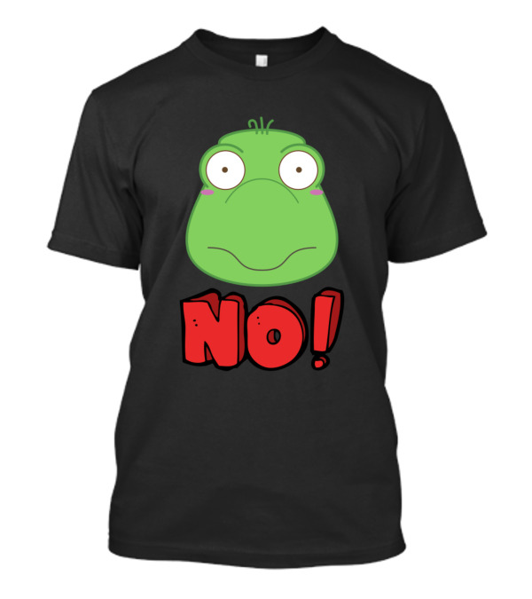 No Turtle Face Funny Expression With Bold Red No T-Shirt