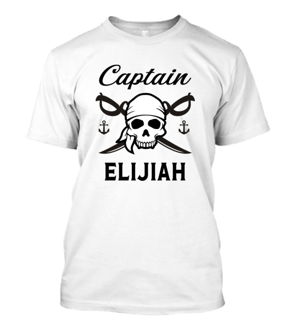 Captain Elijah Personalized Skull Bandana T-Shirt