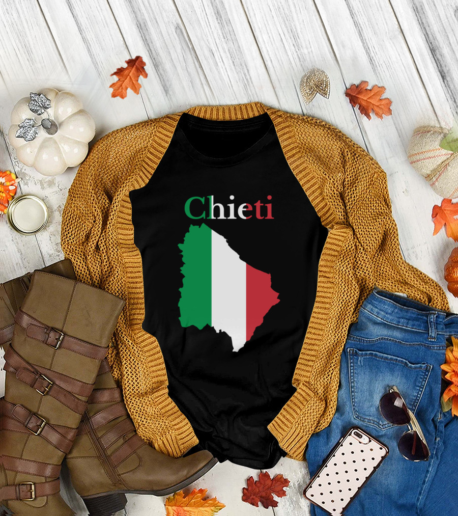 Chieti Province Italian Flag Map T-Shirt