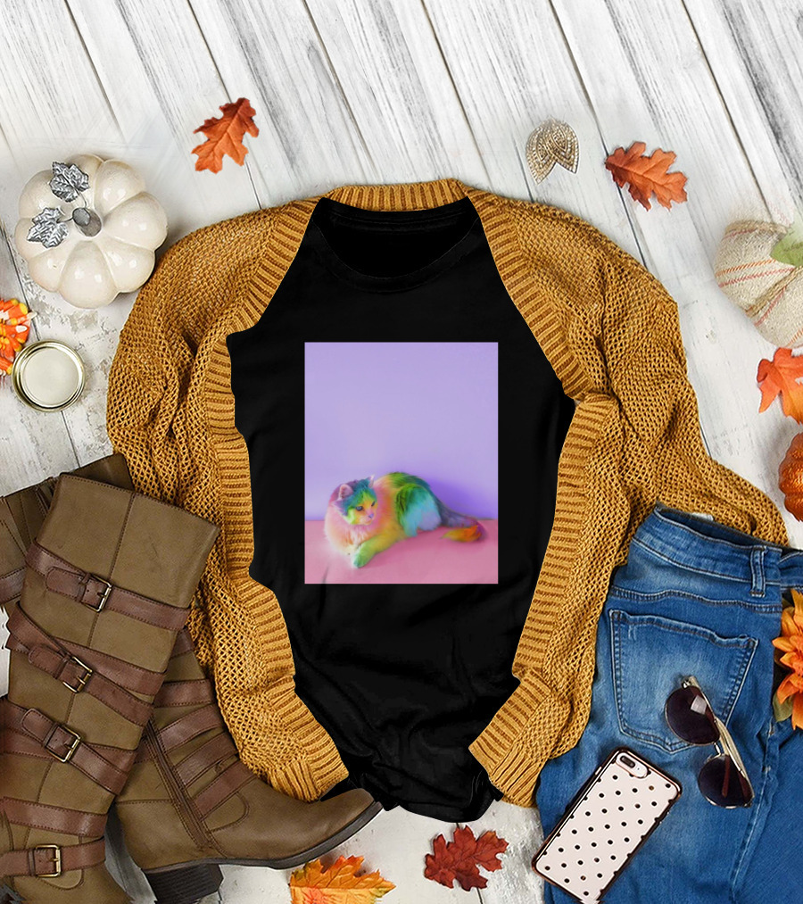 Scorpions Bando Colorful Rainbow Cat T-Shirt