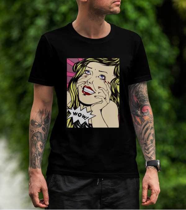 Wow Overwhelmed Comic Style Expression T-Shirt
