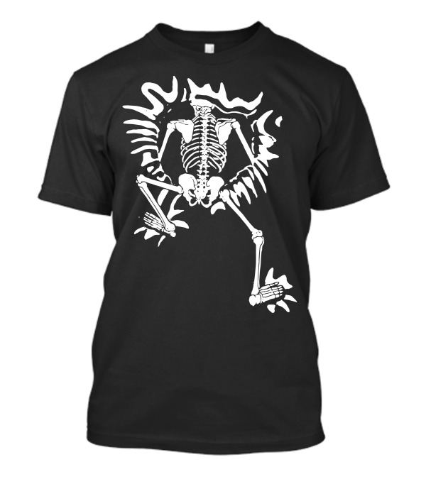 Skeleton Crawling With Jagged Shadows T-Shirt