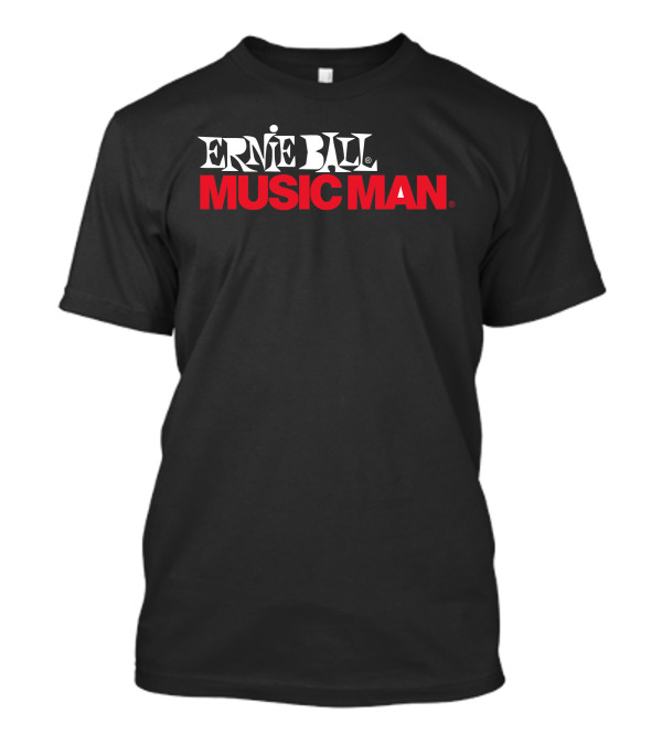 Ernie Ball Music Man Classic Logo Black T-Shirt