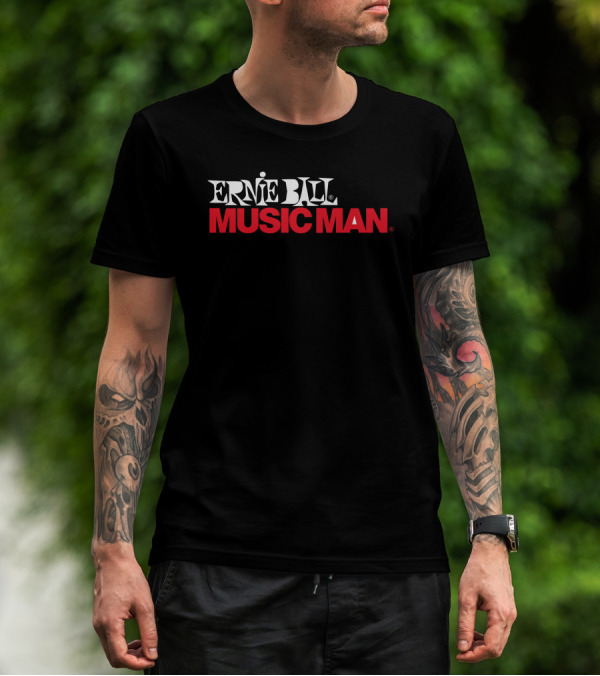 Ernie Ball Music Man Classic Logo Black T-Shirt