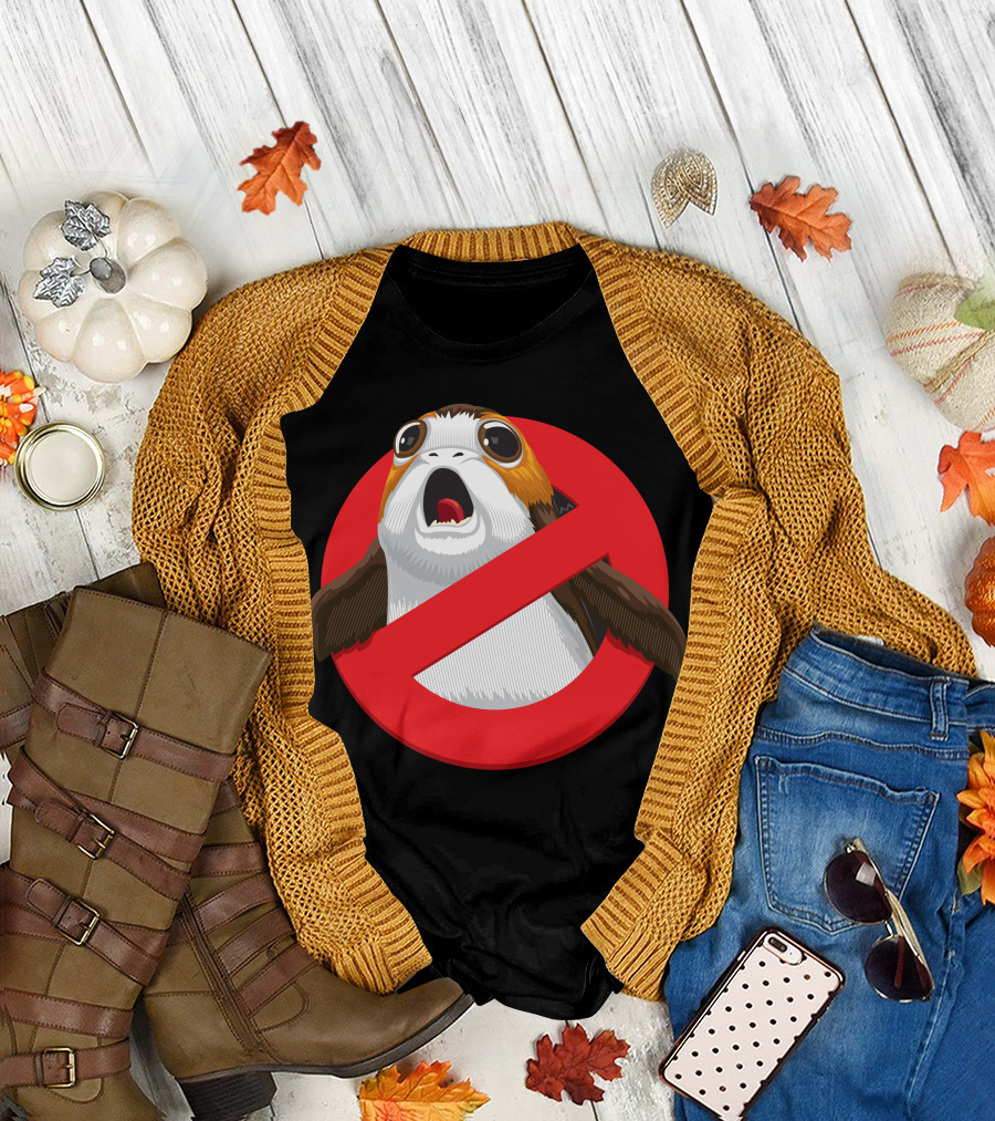 Ghostbusters Porg Parody Crossout T-Shirt
