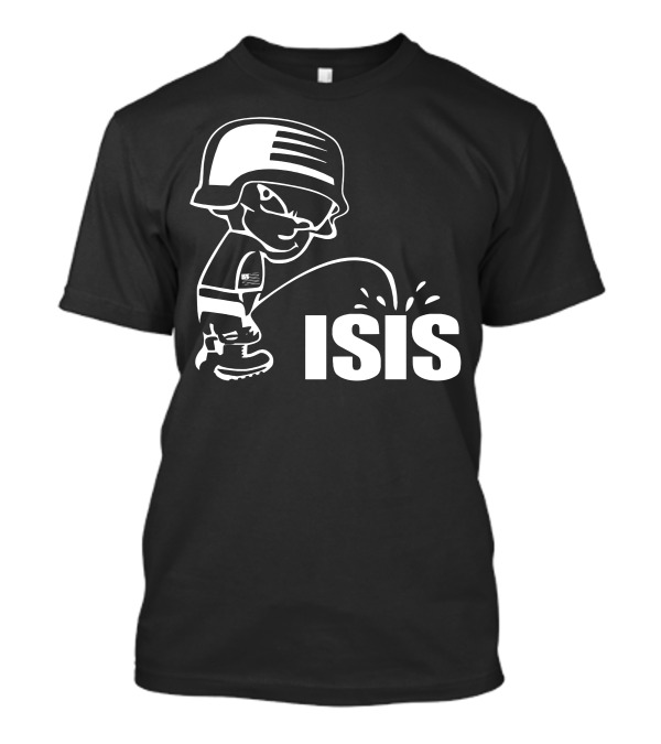 Peeing Soldier Icon Defying ISIS T-Shirt
