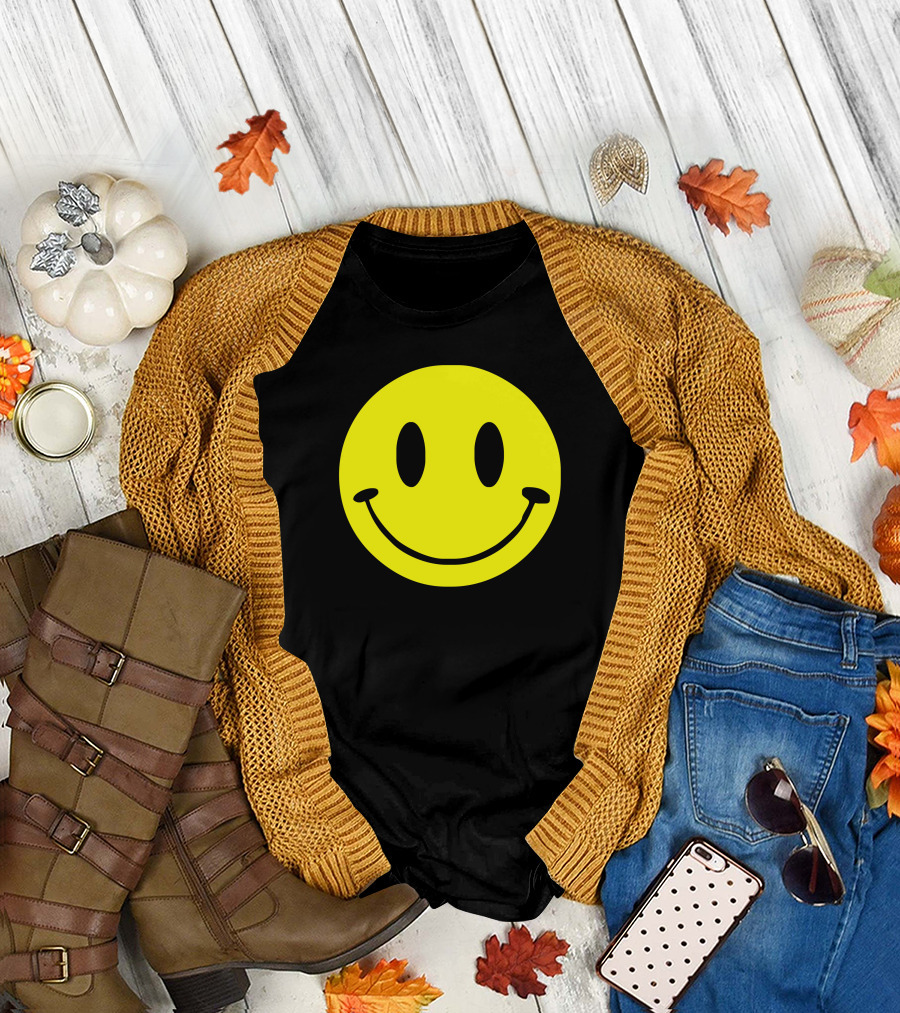 Smiley Face Icon Classic Yellow T-Shirt