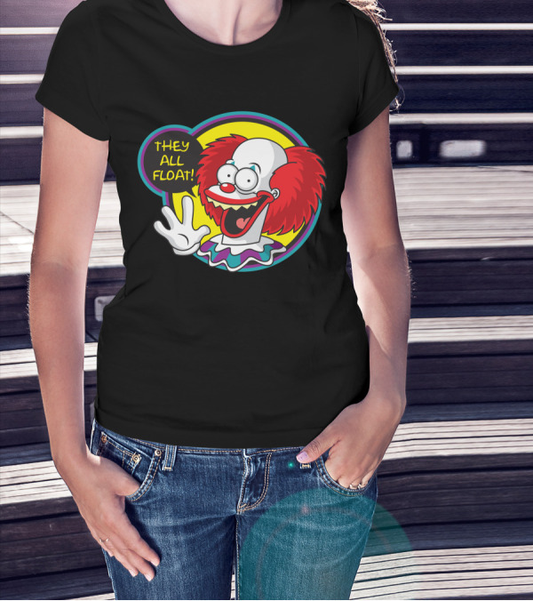 They All Float Krusty The Killer Clown T-Shirt