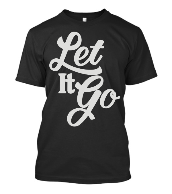 Let It Go Frozen Inspired Typography T-Shirt