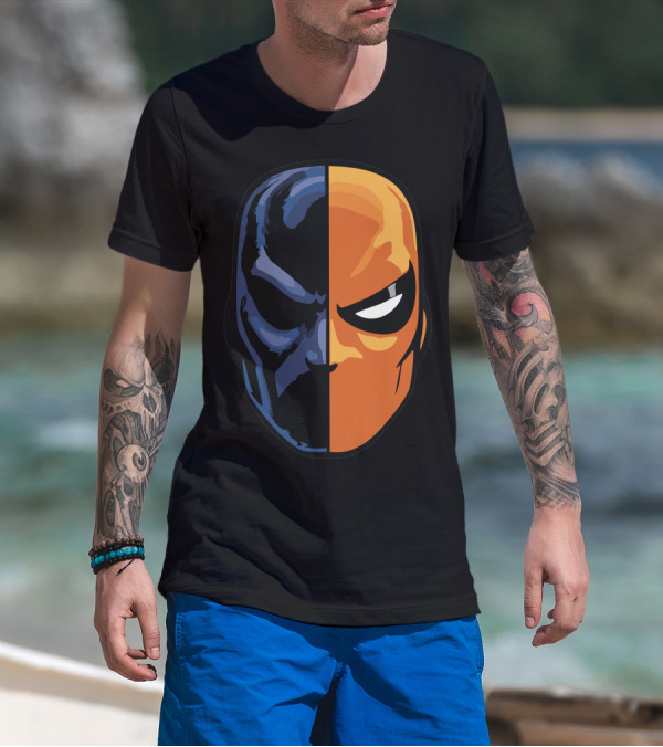 Deathstroke Half Mask Dual Tone T-Shirt