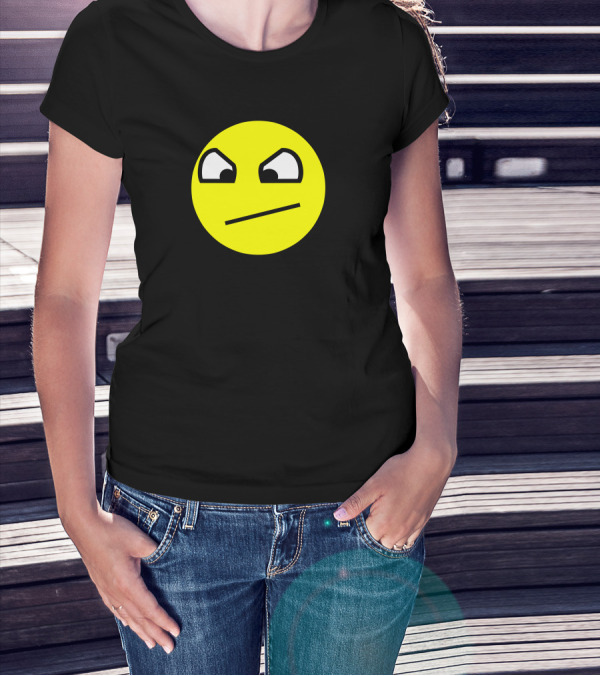 Do Not Want Angry Awesome Face Emoji T-Shirt