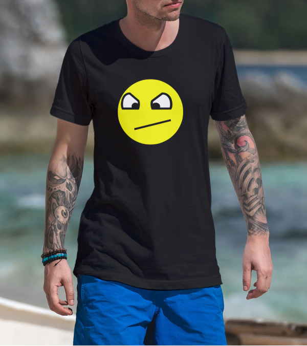 Do Not Want Angry Awesome Face Emoji T-Shirt