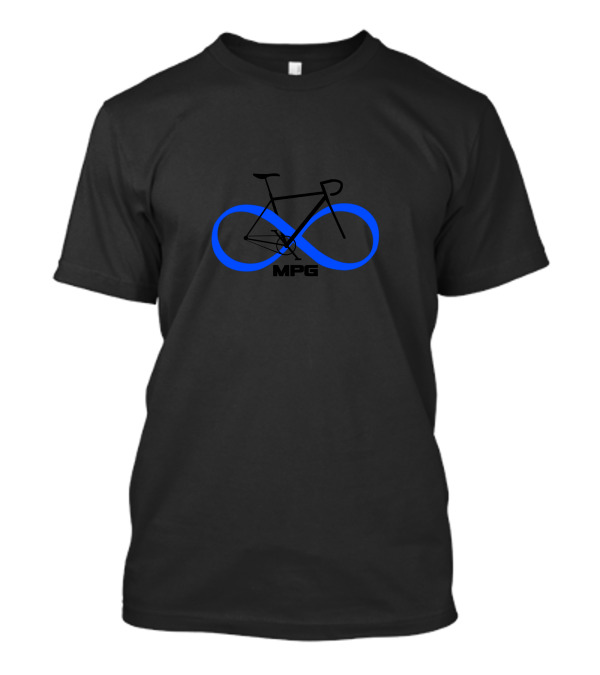 MPG Infinite Bicycle Symbol With Blue Infinity Loop T-Shirt