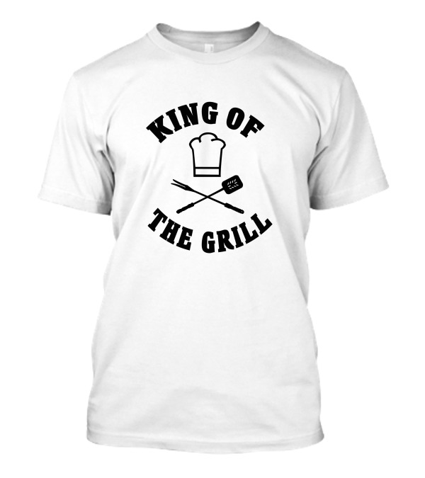King Of The Grill Chef Hat And BBQ Utensils T-Shirt