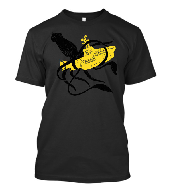 Yellow Submarine Squid Encounter Battle T-Shirt