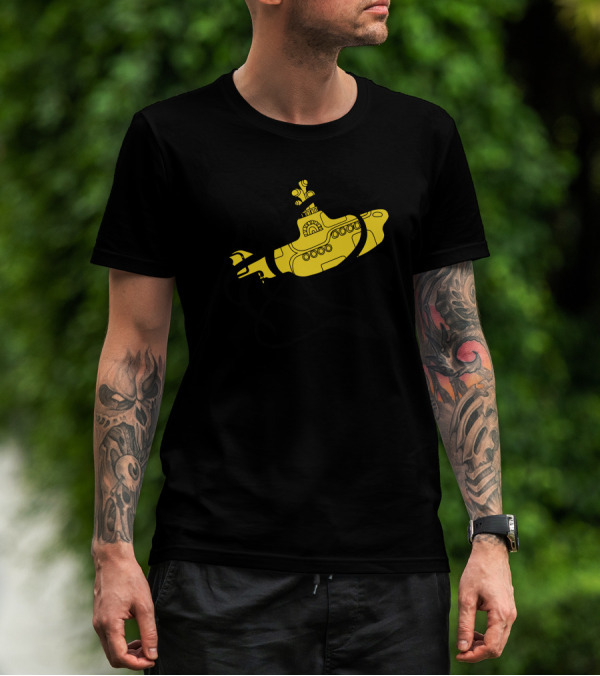 Yellow Submarine Squid Encounter Battle T-Shirt