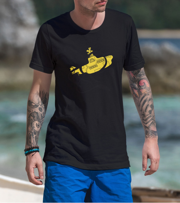 Yellow Submarine Squid Encounter Battle T-Shirt