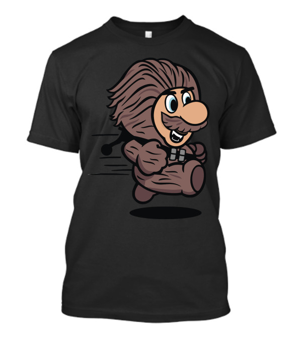 Speedy Tawookie Suit Mario Chewbacca Mashup T-Shirt