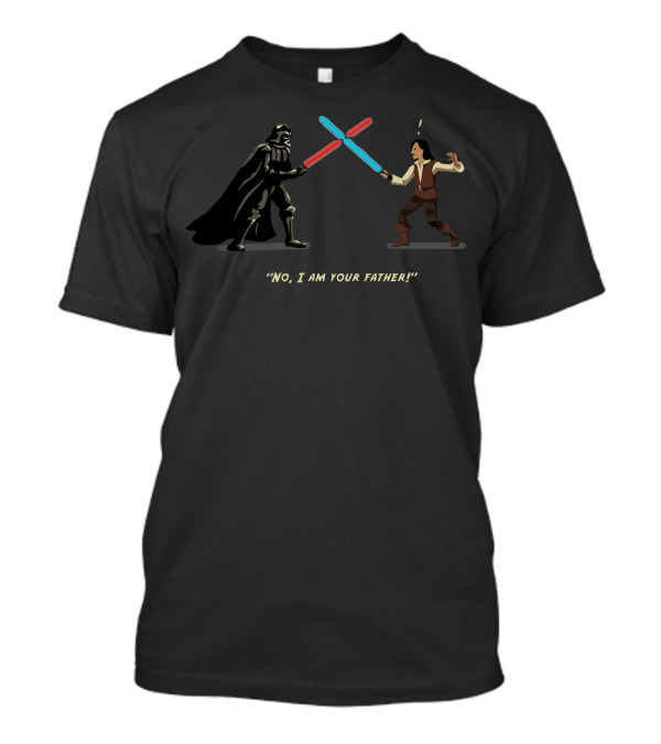 No, I Am Your Father Lightsaber Duel T-Shirt
