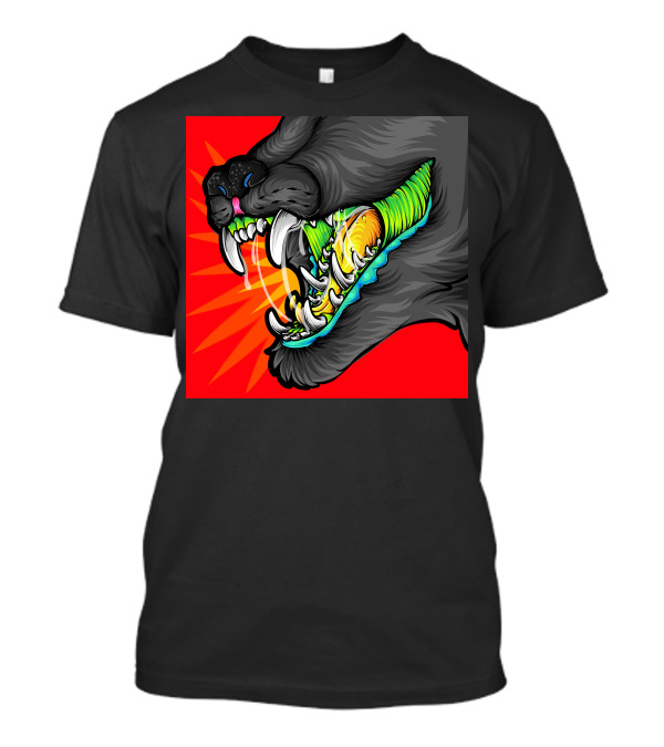 Alexandra Samson Big Mouth Vibrant Fierce Beast Jaw T-Shirt