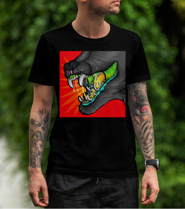 Alexandra Samson Big Mouth Vibrant Fierce Beast Jaw T-Shirt