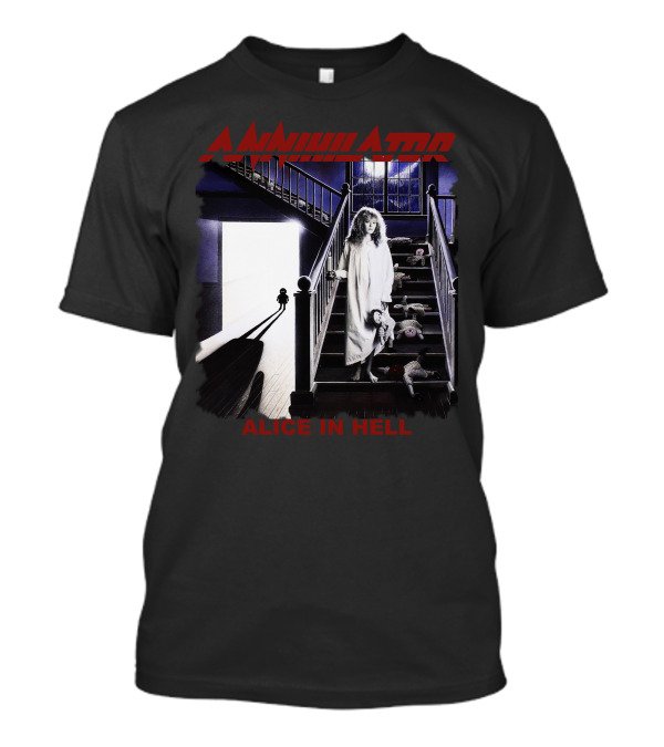 Annihilator Alice In Hell Stairs Creepy Doll T-Shirt