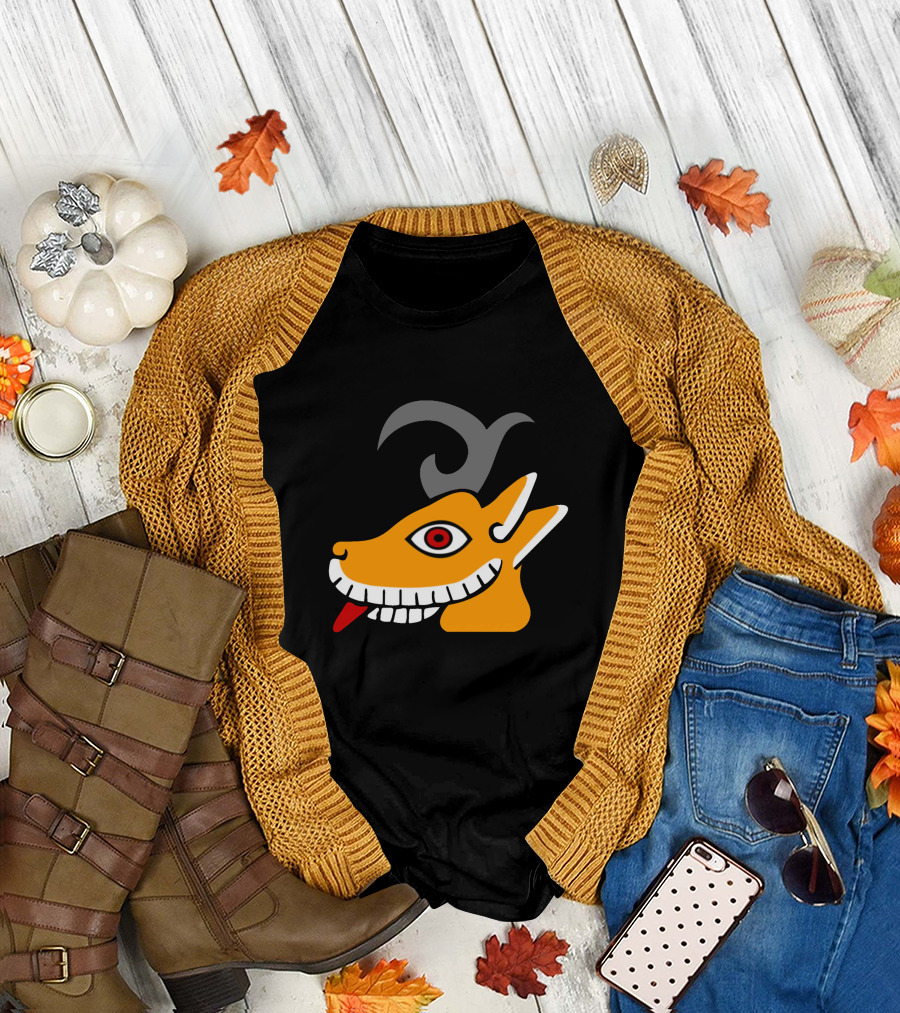 Aztec Deer Symbol in Vibrant Colors T-Shirt