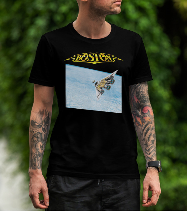 Boston Third Stage Album Cover Spaceship T-Shirt