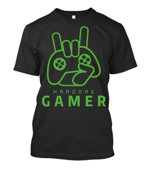 Hardcore Gamer Controller Hand T-Shirt