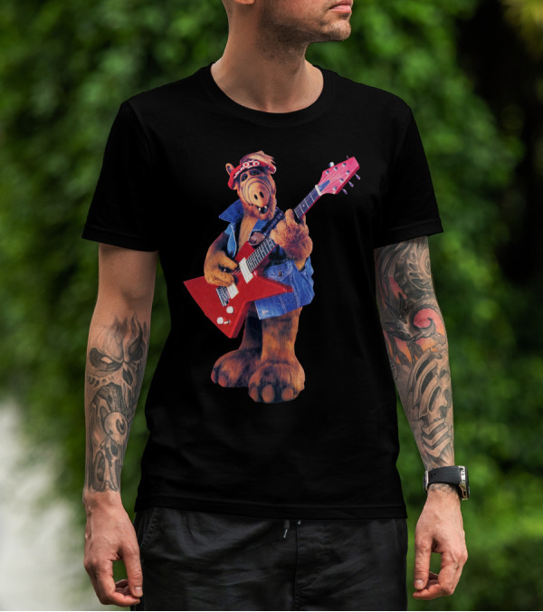 Alf Yeah Rockin' With Guitar And Bandana T-Shirt