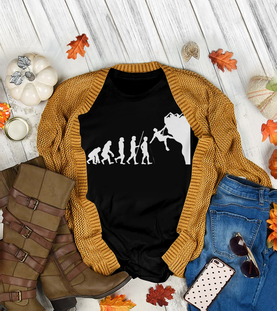 Evolution to Mountain Climbing T-Shirt