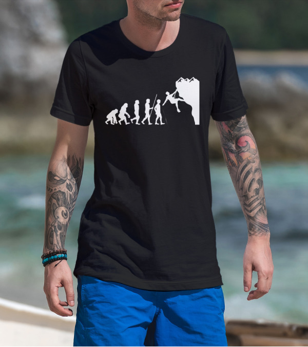 Evolution To Mountain Climbing T-Shirt