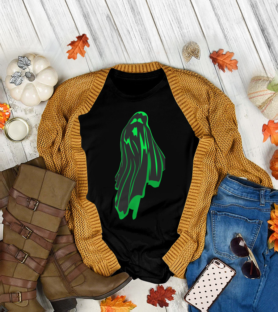 Comedy Horror Green Ghostly Phantom T-Shirt