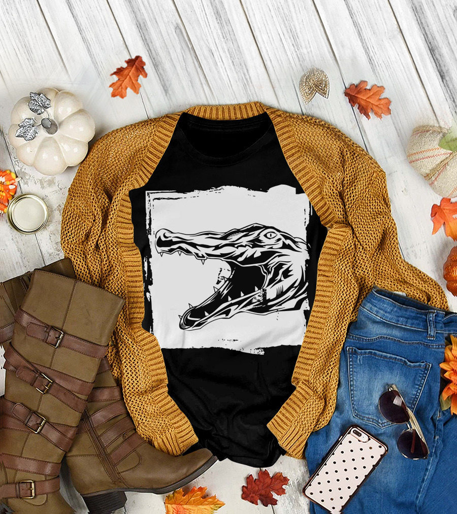 Crocodile Reptile Alligator Fierce T-Shirt