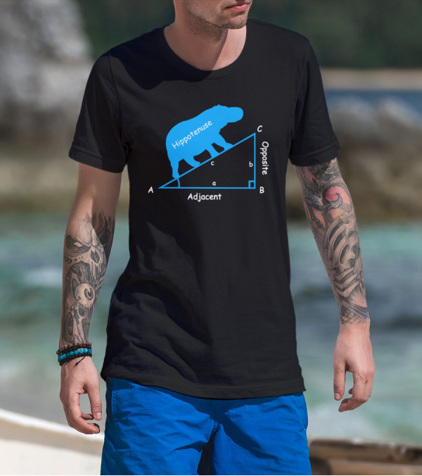 Hippotenuse Adjacent Opposite Math Diagram T-Shirt