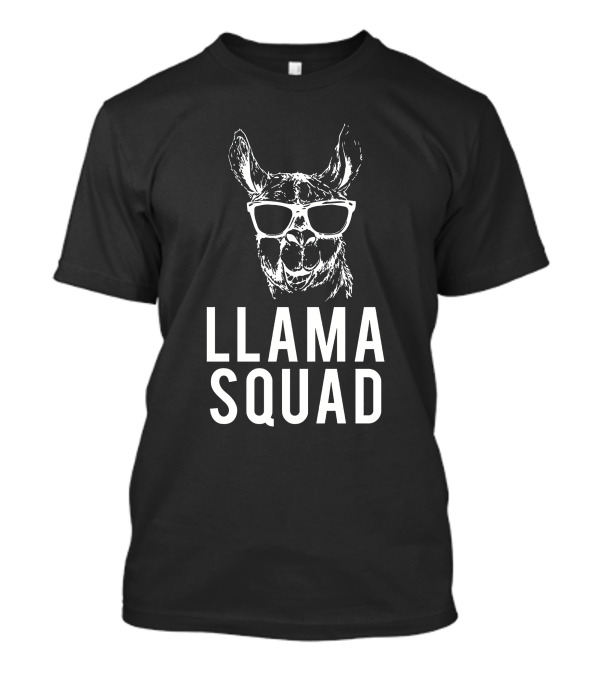 Llama Squad Cool Sunglasses T-Shirt