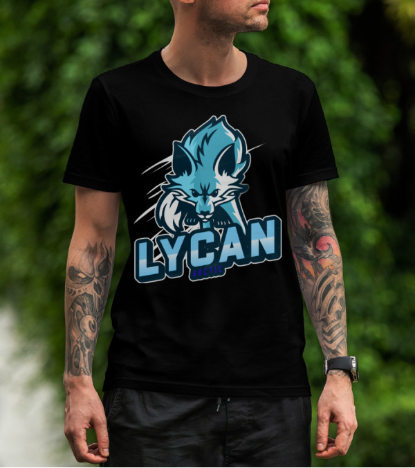 Lycan Arctic Fierce Wolf Emblem T-Shirt