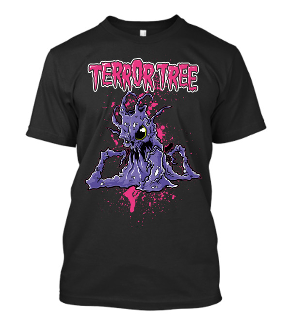 Terror Tree Purple Monster Splatter T-Shirt