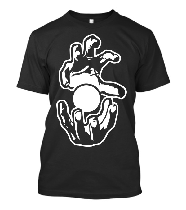 The Power Within: Captivating Hand Gestures With Floating Ball T-Shirt