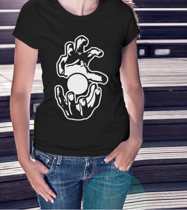 The Power Within: Captivating Hand Gestures With Floating Ball T-Shirt